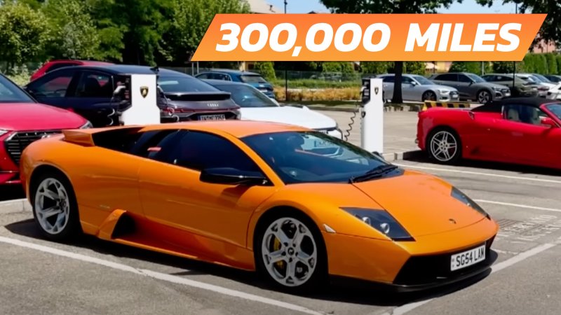 Brave Man Puts 300,000 Miles on Lamborghini Murcielago