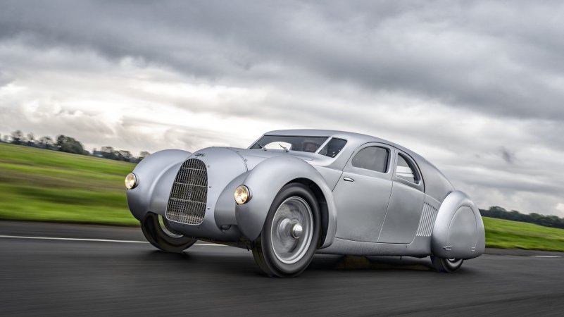 Imagined over 90 years ago, now brought to life: Audi Tradition presents the Auto Union Type 52 Schnellsportwagen at the Goodwood Festival of Speed 2024.