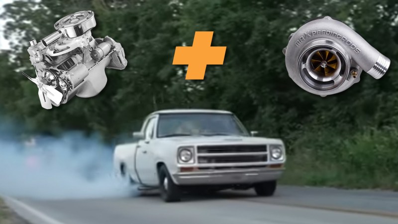 A $120 Turbo Cut This Slant-Six Dodge Truck’s 0-60 Time in Half