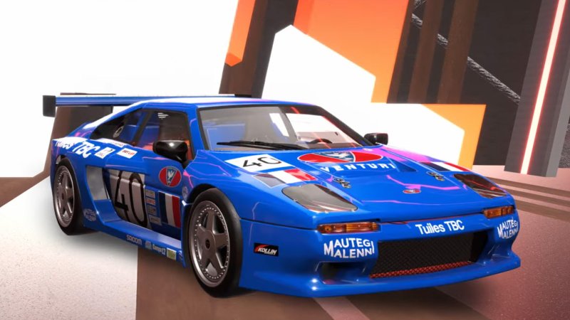 Screenshot of a Venturi 600 LM in Hot Lap Racing.