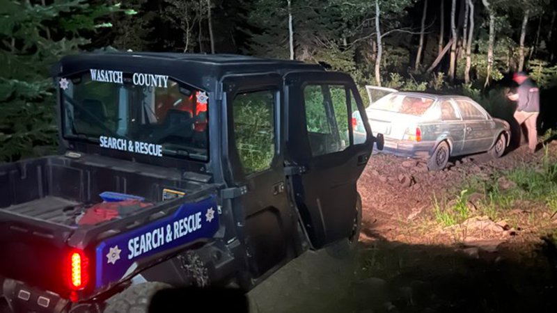 Toyota Tercel Driver Gets Stuck on Jeep Trail After Following GPS Up a Mountain