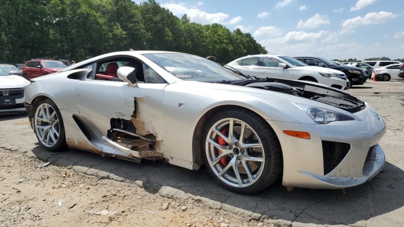 wrecked 2012 Lexus LFA