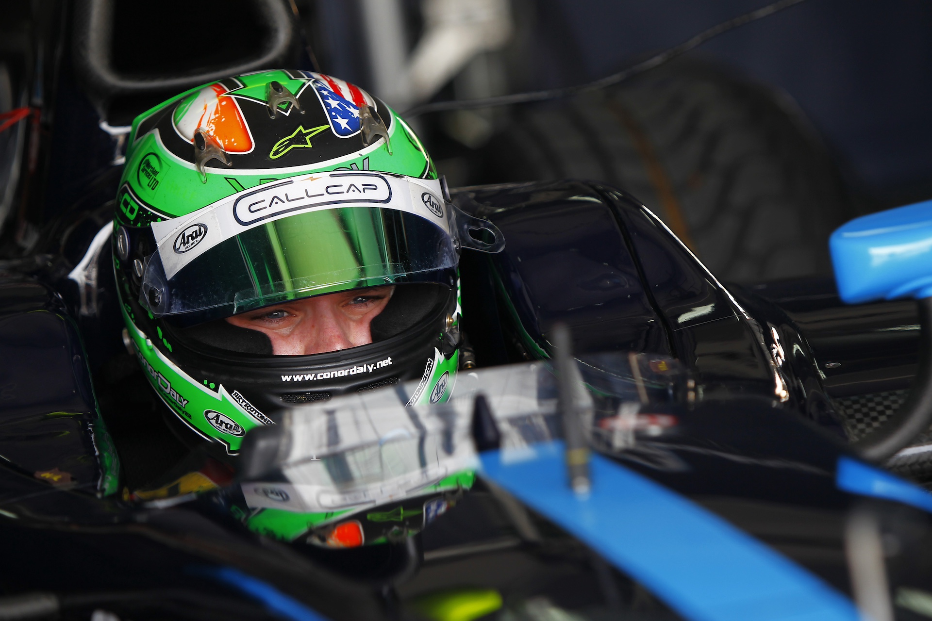 2014 GP2 Series Test 2.Bahrain International Circuit, Bahrain.Sunday 23 March 2014..Conor Daly (USA, Venezuela GP Lazarus) . (Photo by Sam Bloxham - Formula 1/Formula Motorsport Limited via Getty Images)