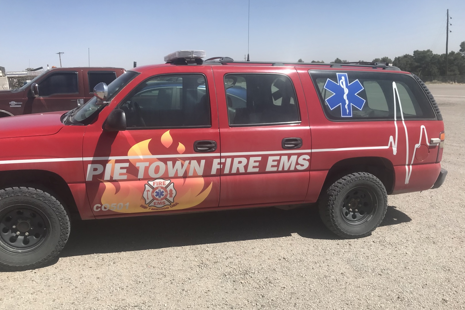 Pie Town, NM EMS vehicle