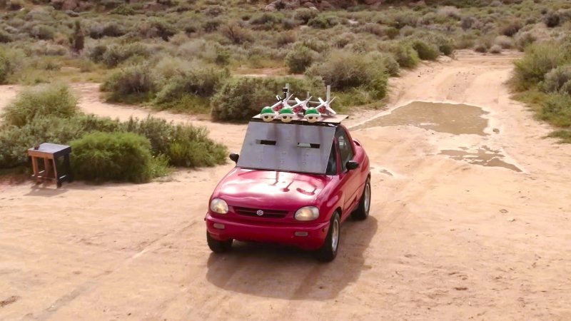 This Dude Is Firing Real-Life Mario Kart Shells From His Little Suzuki