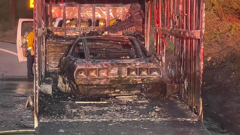 Historic Ford Ghia Probe Concept Scorched In Trailer Fire After Monterey Appearance