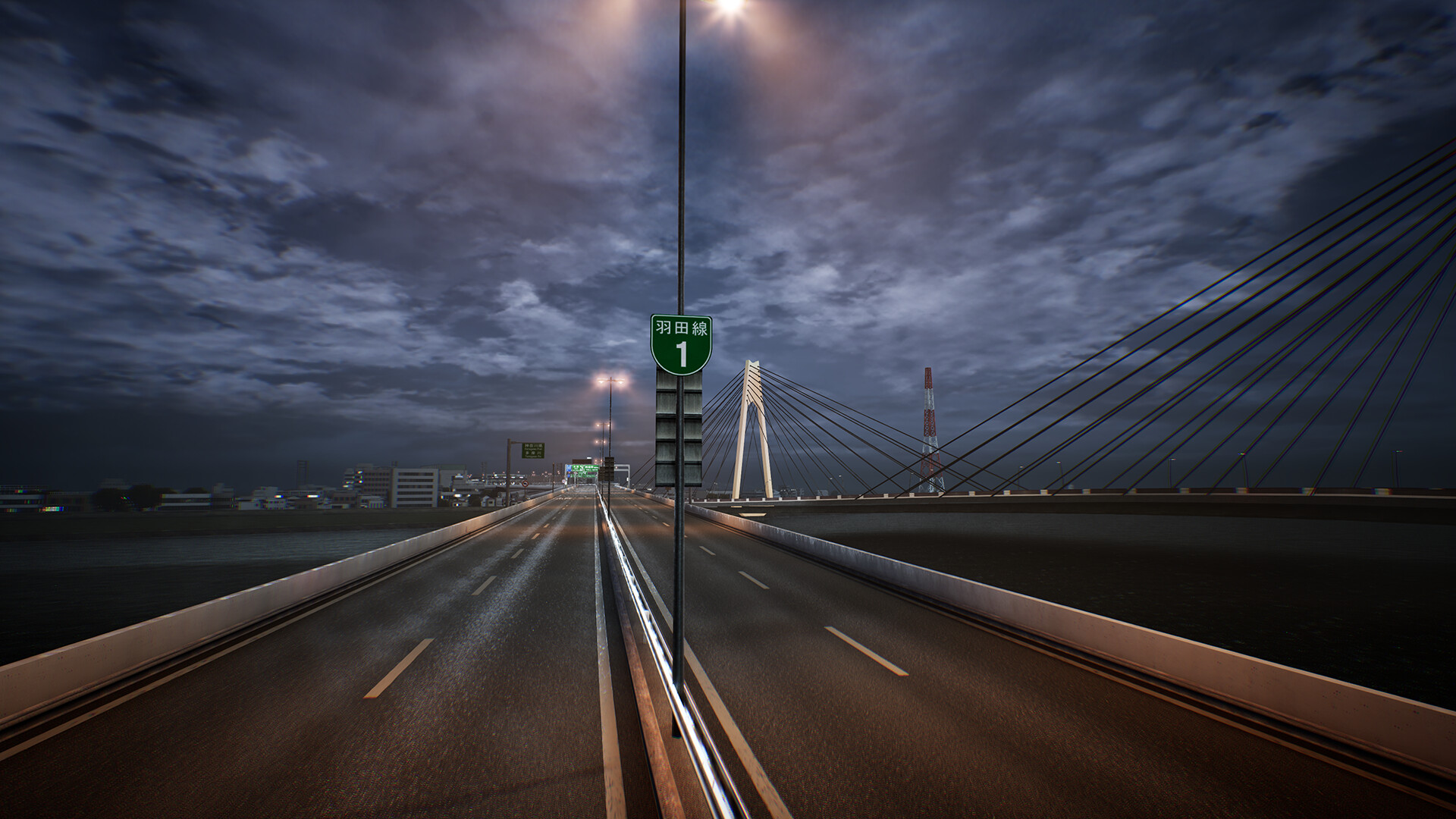 Tokyo Xtreme Racer 2025 screenshot of a bridge on a highway.