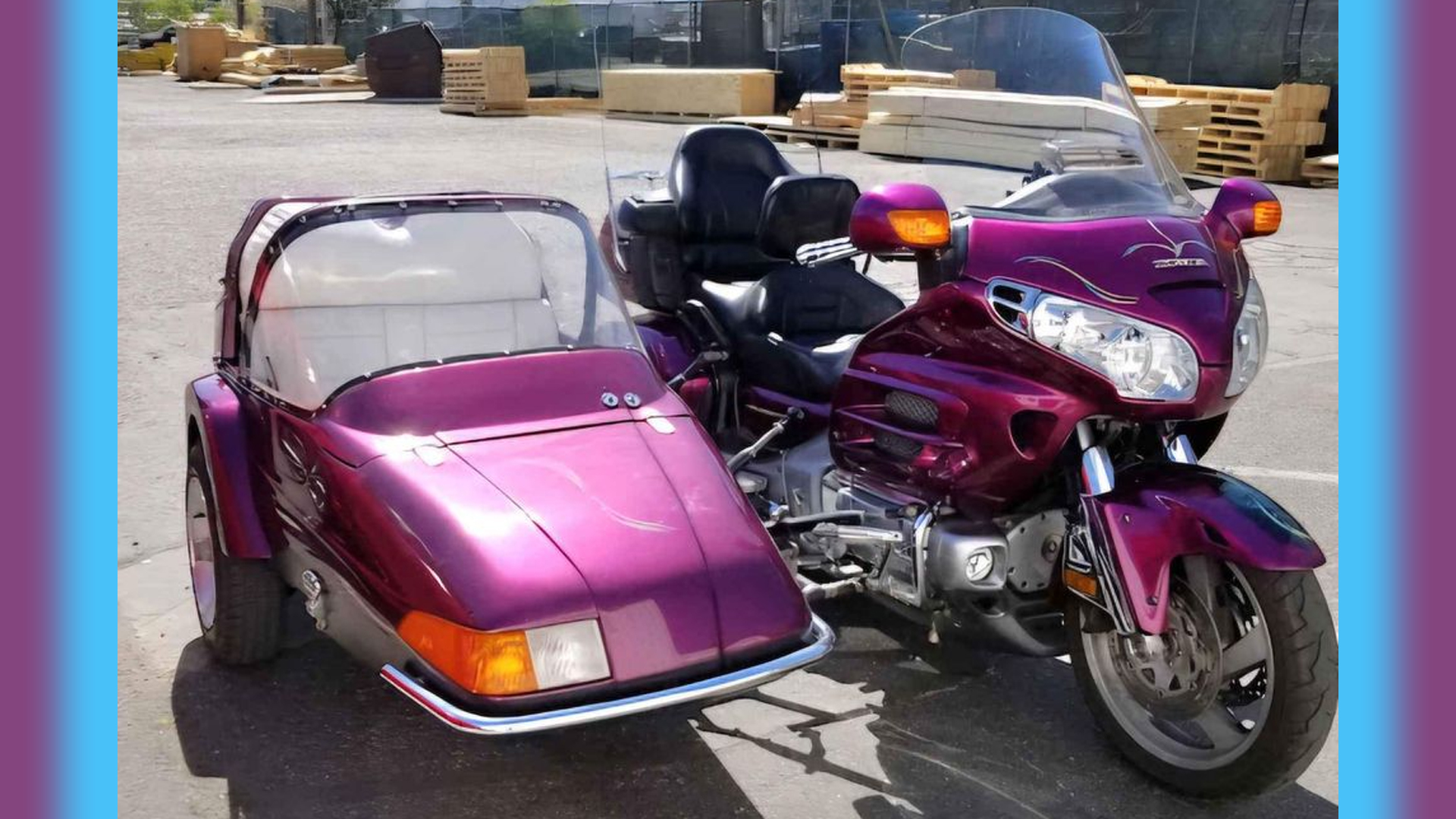 Honda Gold Wing custom air brushing.