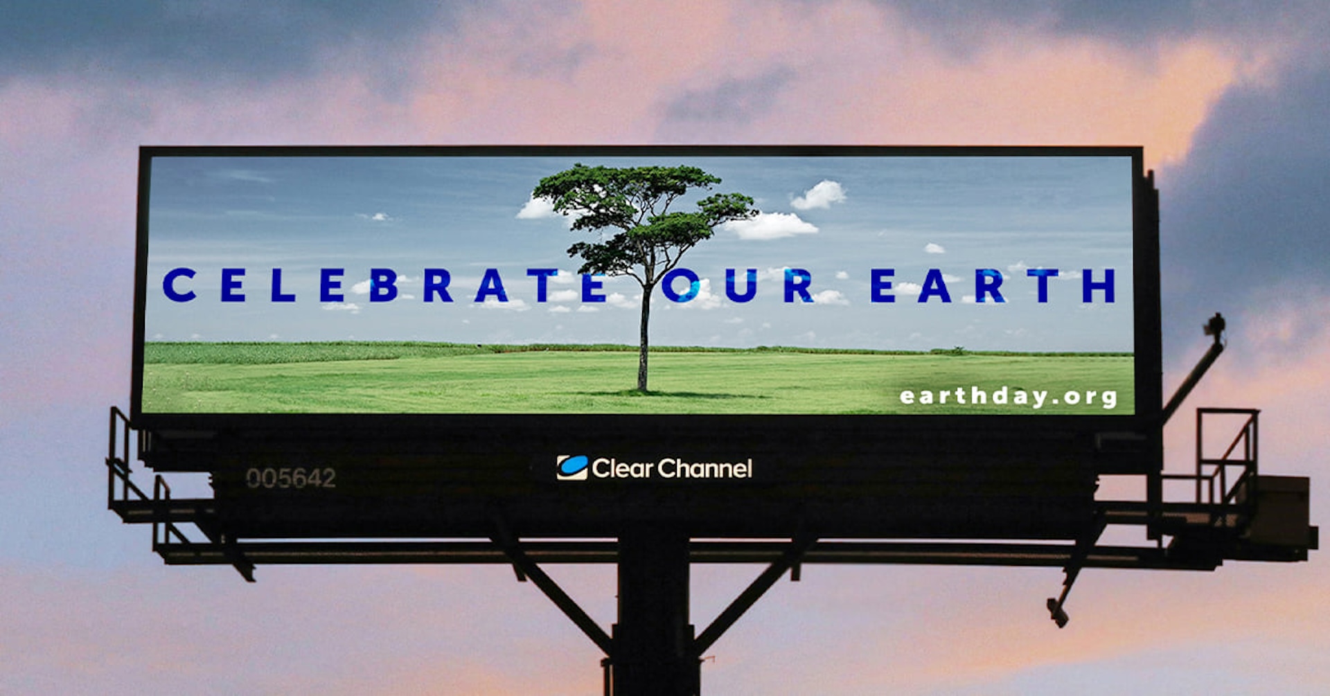 A digital billboard