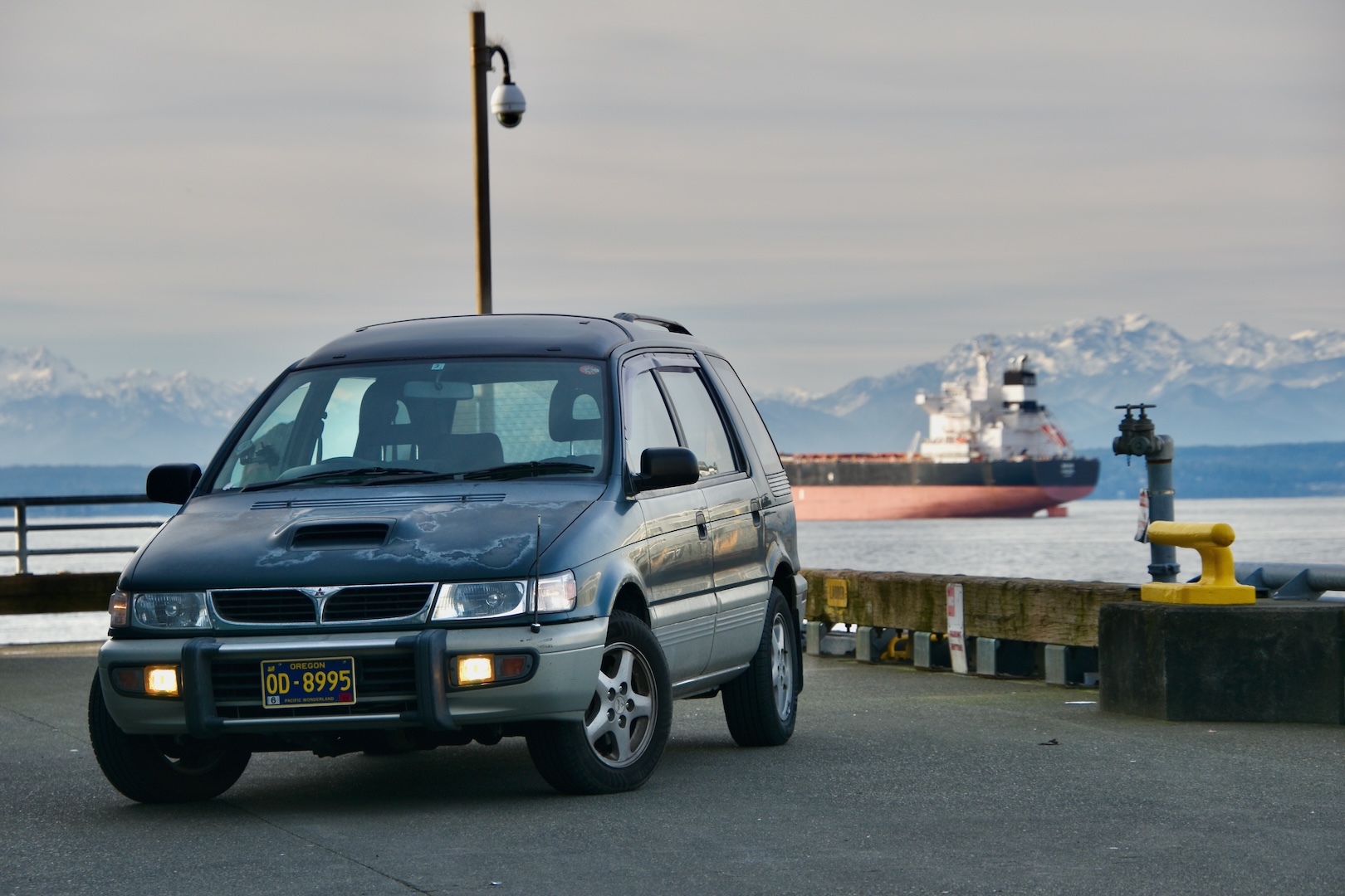 1996 Mitsubishi Chariot Resort Runner GT on Seattle's waterfront