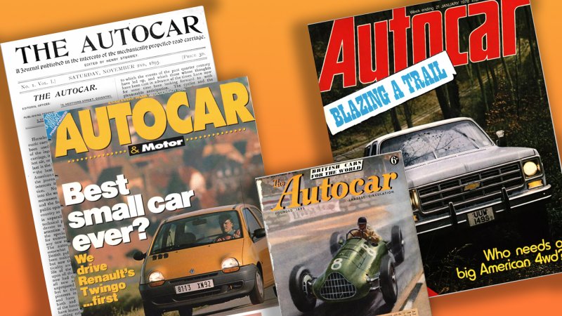 A few Autocar magazines from the last 129 years.