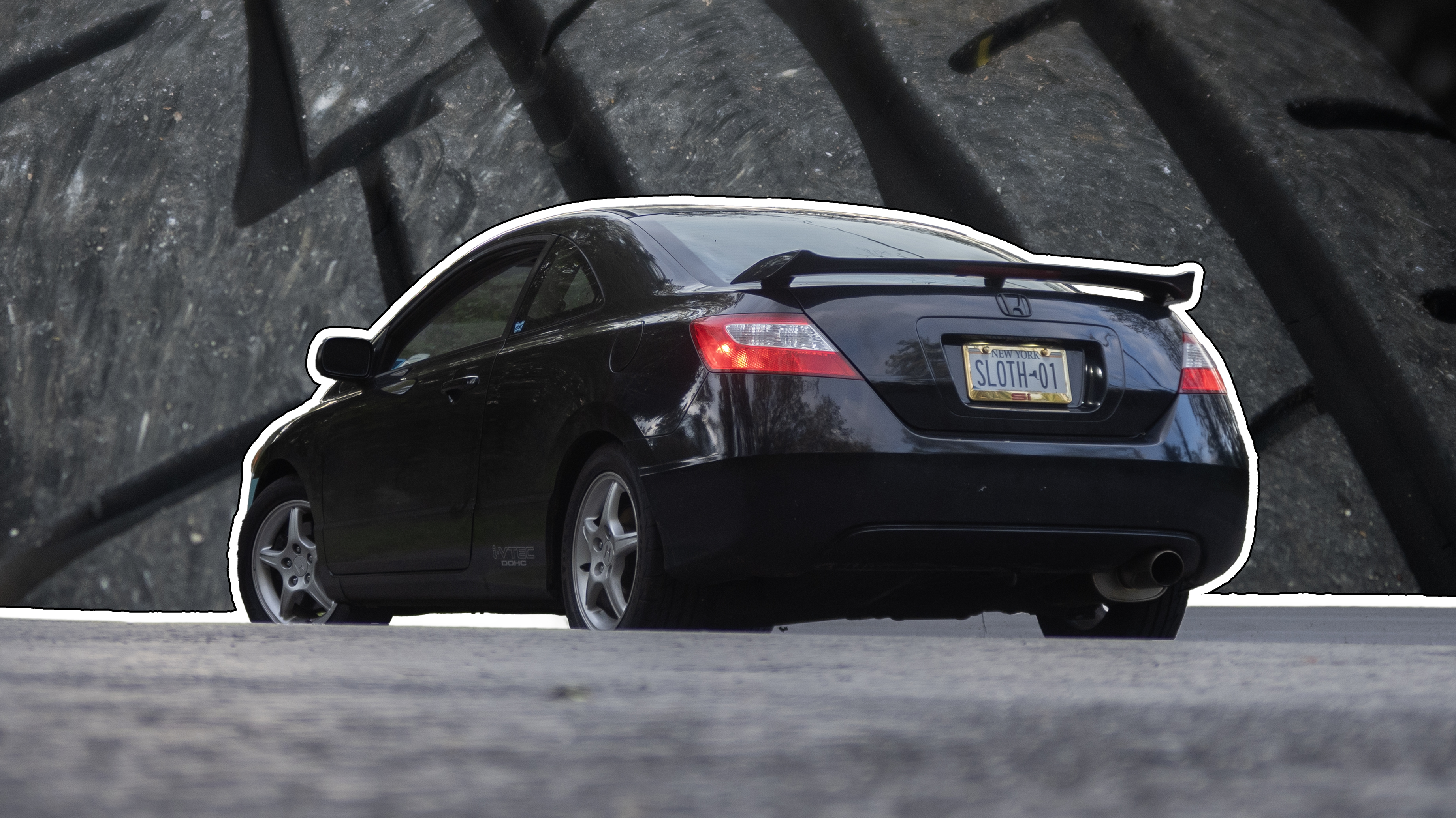 Honda Civic Si with Firestone Firehawk Indy 500 summer performance tires.