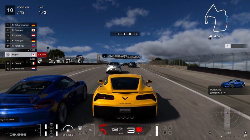 GT7 running on PS5 Pro