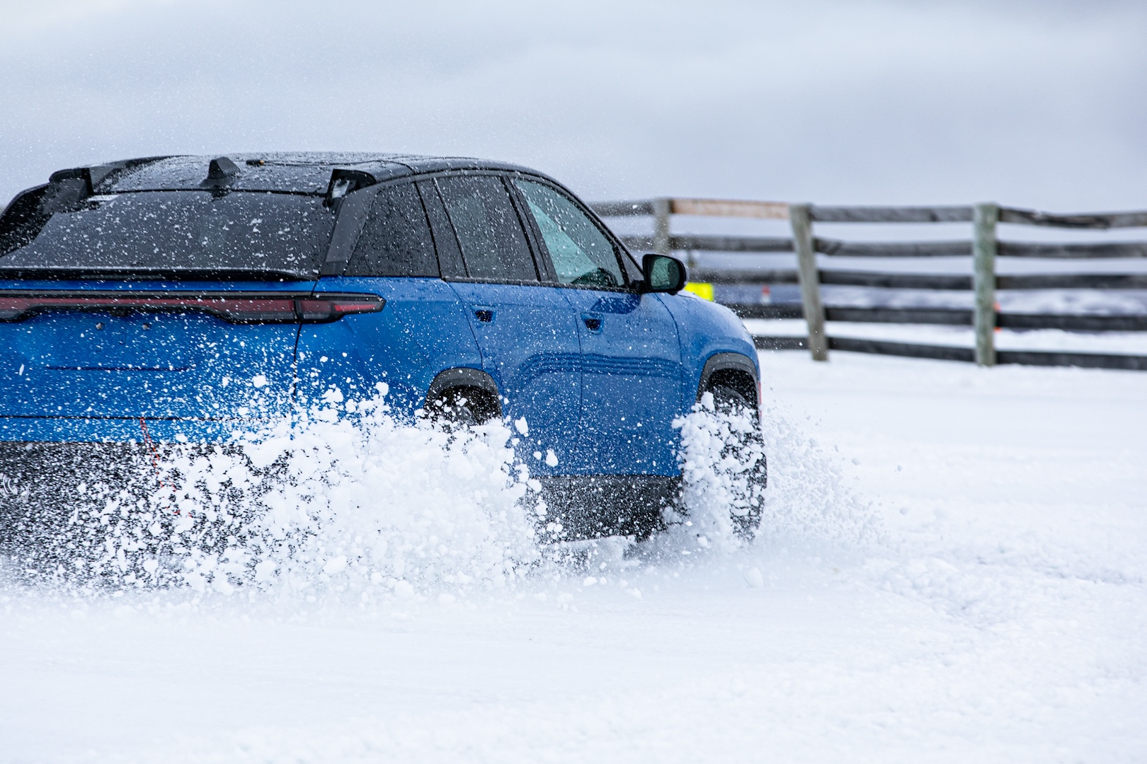 Cold weather testing of the 2024 Jeep Wagoneer S in New Zealand, the brand's first global battery-electric vehicle.