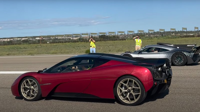 Watch (and Hear) GMA T.50 Drag Race AMG One and Other Supercars