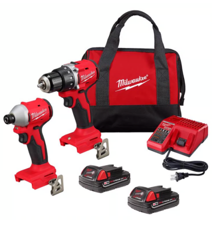  Milwaukee M18 drill and impact combo