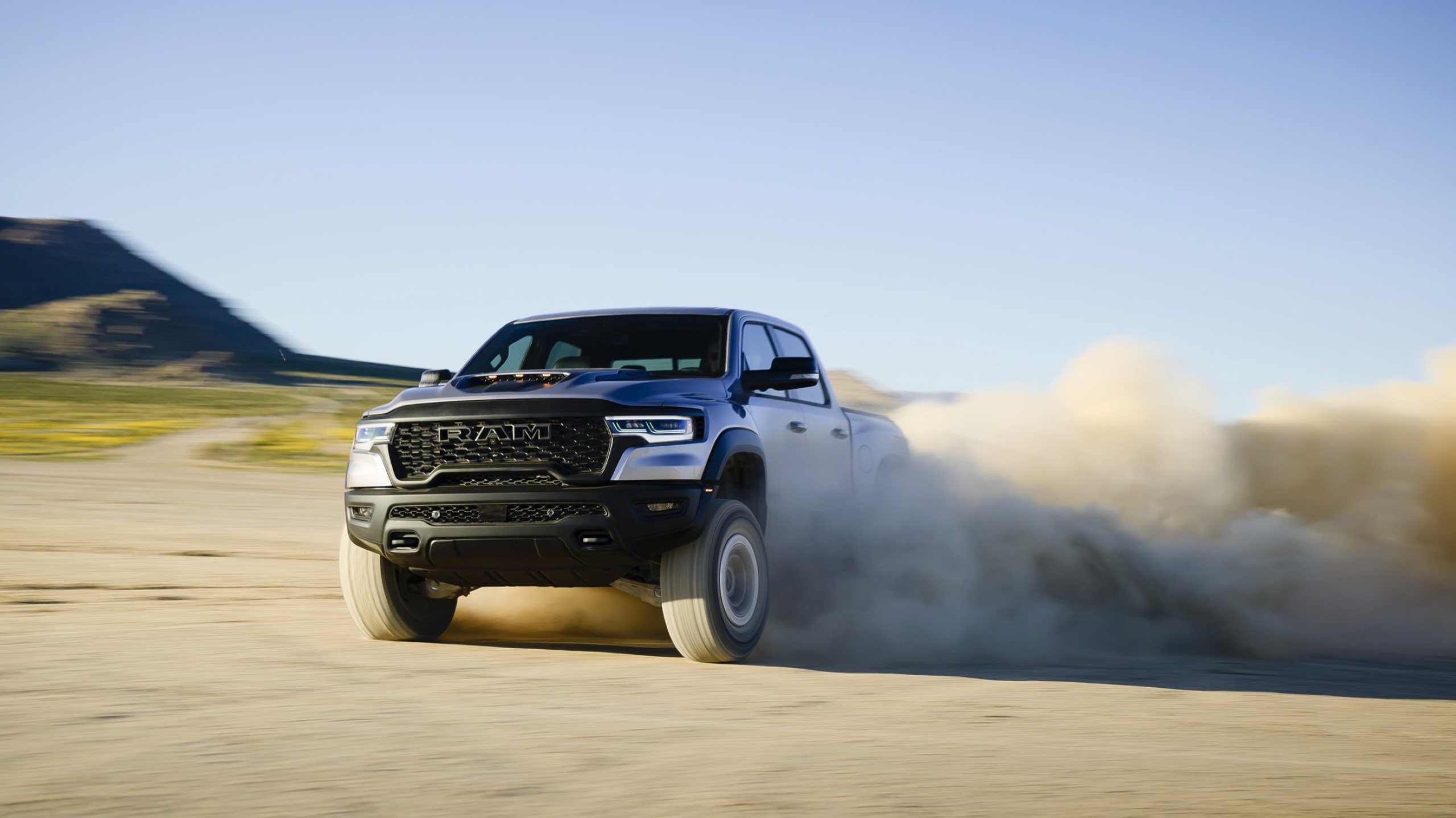 Ram 1500 RHO drifting on sand