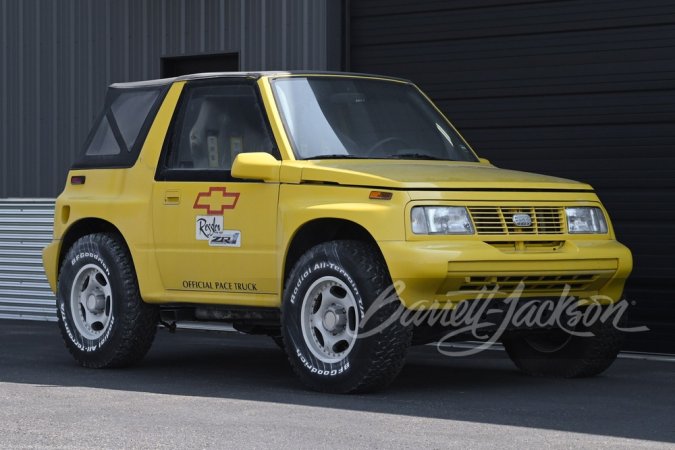 1991 Geo Dirt Tracker concept front three-quarter view.