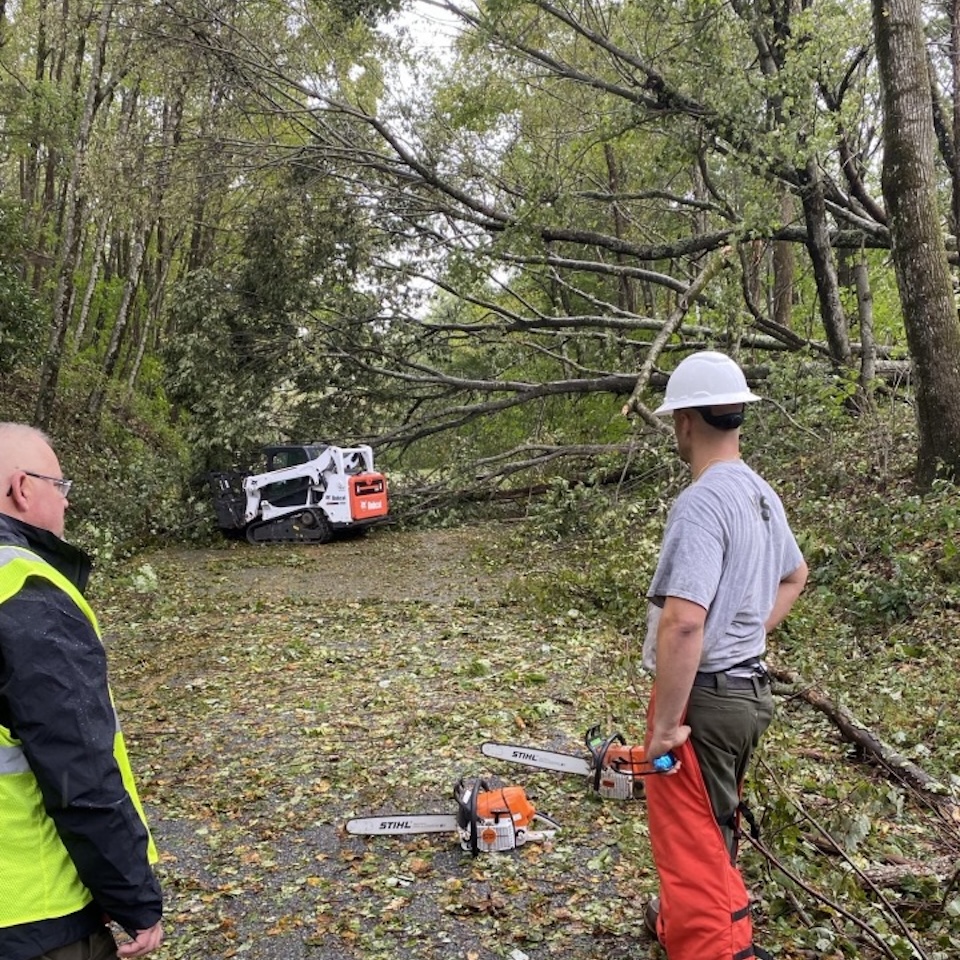 Blue Ridge Parkway damage