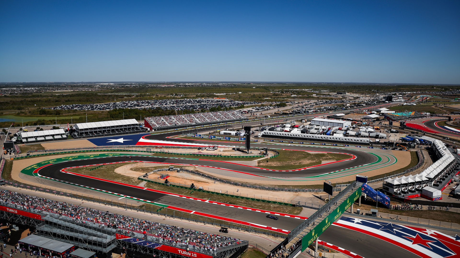 AUSTIN, TEXAS - OCTOBER 20: Alexander Albon of Thailand driving the (23) Williams FW45 Mercedes on track during practice ahead of the F1 Grand Prix of United States at Circuit of The Americas on October 20, 2023 in Austin, Texas. (Photo by Jared C. Tilton - Formula 1/Formula 1 via Getty Images)