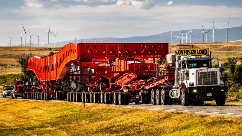 Moving 335-Ton Electrical Transformers on Public Roads Is a Big Job