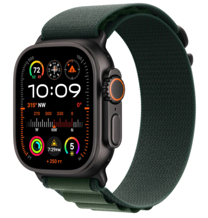  apple watch ultra 2 black and green