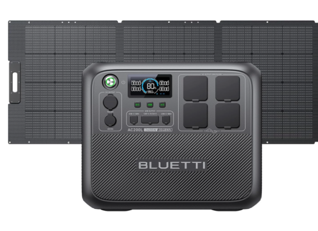  BLUETTI Portable Power Station AC200L with 350W Solar Panel