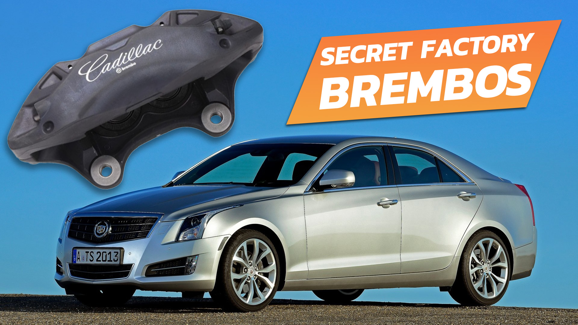 Cadillac ATS with factory Brembo brake calipers