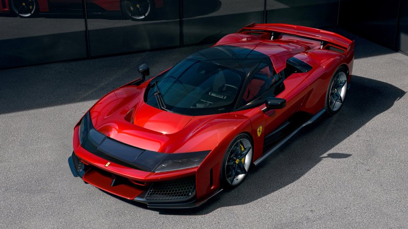 Ferrari F80 front three-quarter view.