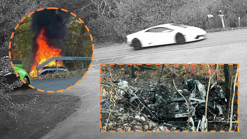 Joyride Crash Leaves Lamborghini Huracan Totally Unrecognizable