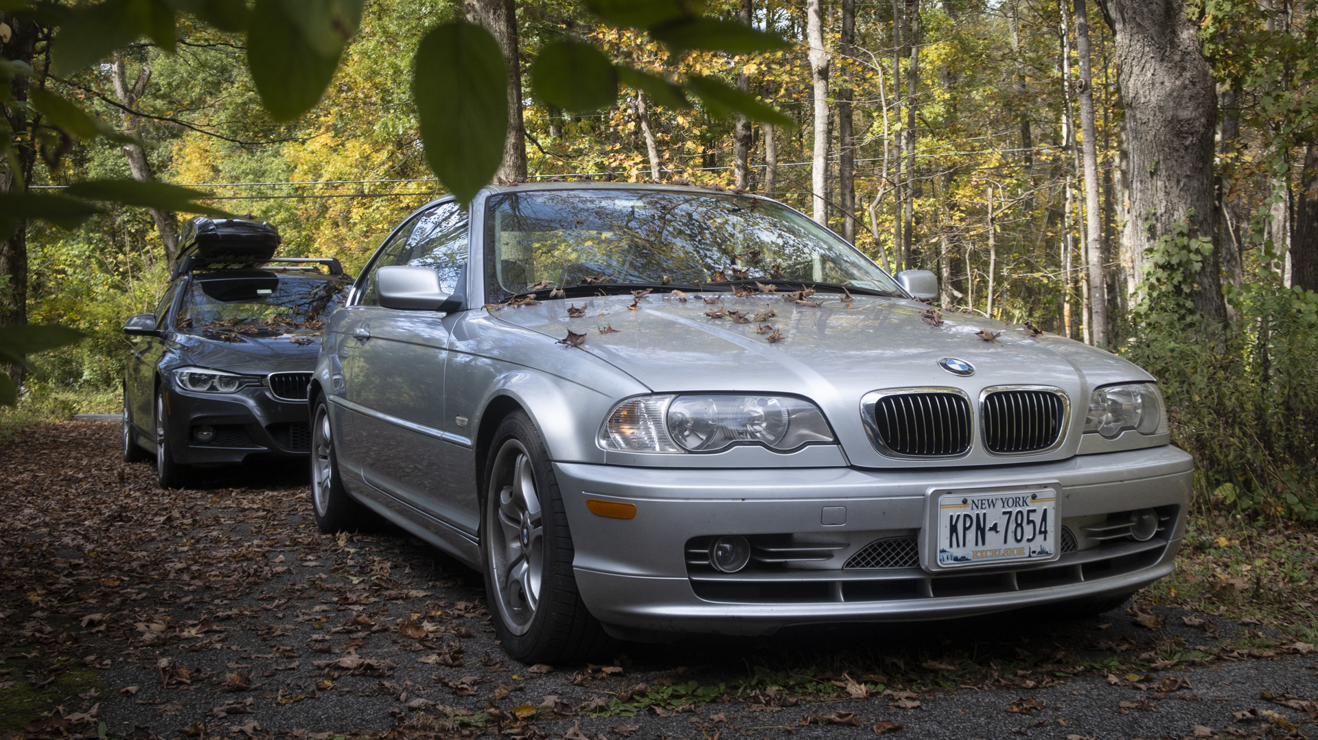 Andrew Collins' BMW E46 coupe and F31 wagon