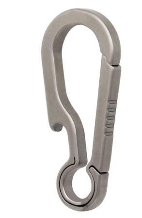  titanium edc caribiner keychain bottle opener