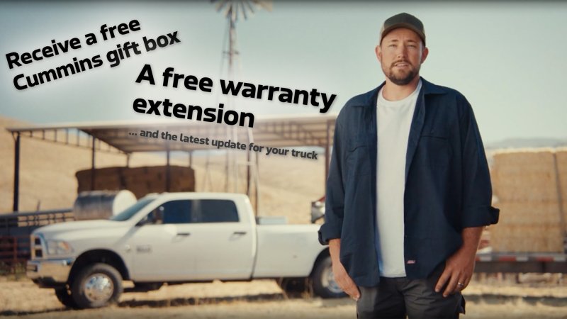 Paid spokesperson in a Cummins ad to convince owners to get an emissions update installed on their truck.