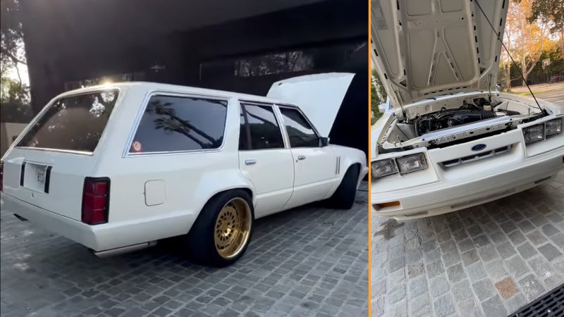 Oh My, A Fox Body Ford Mustang Wagon With a Coyote V8