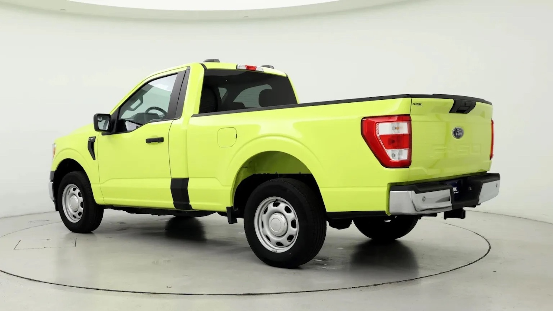 Here’s Why CarMax Had 11 Identical Lime Green, Single-Cab Ford F-150s For Sale