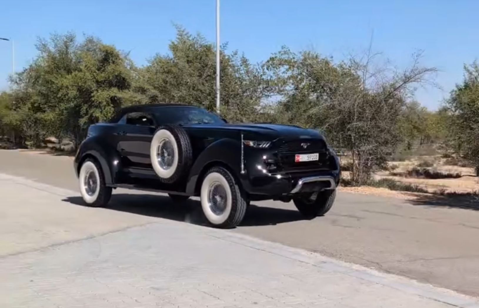 World's Largest Ford Mustang Is Actually a Ram Truck Underneath, And Then Some