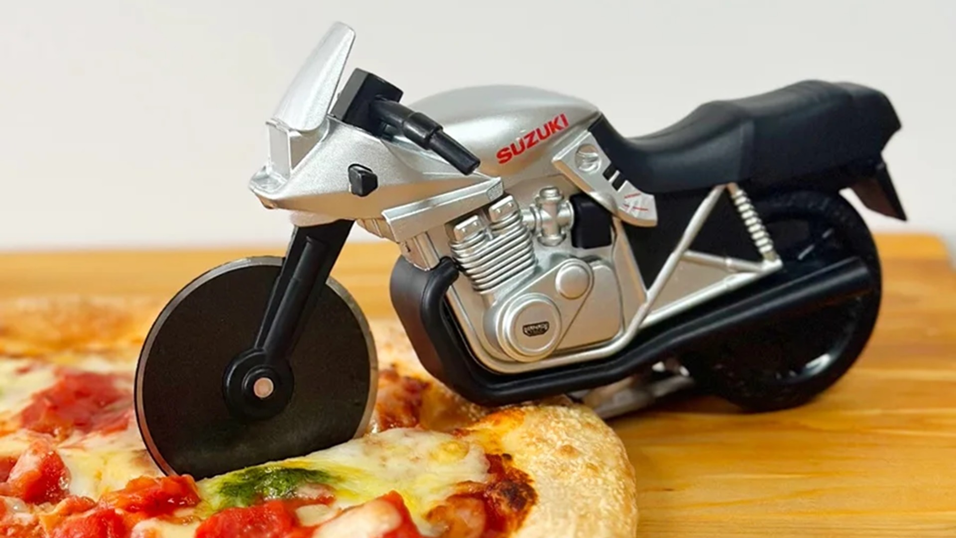 Suzuki Motorcycle Pizza Cutter Is What’s Missing From Your Kitchen