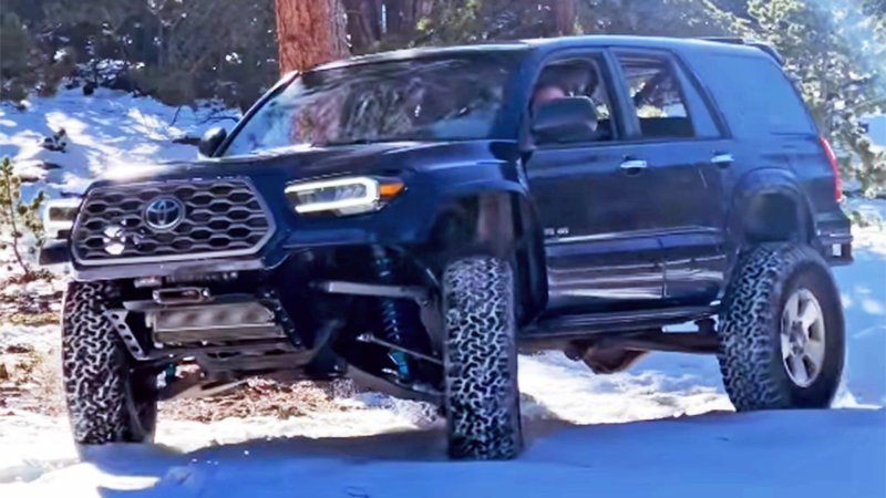 Fourth-Gen Toyota 4Runner With a Modern Tacoma Face Swap Works So Much Better Than It Should