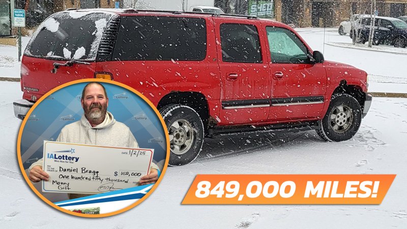 Iowa Man Drives 849,000-Mile Chevy Suburban to Pick Up Lottery Winnings