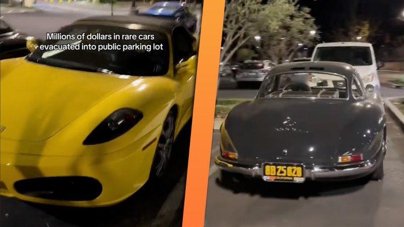 Mystery Man Saves Multi-Million-Dollar Car Collection From Wildfires by Parking in Public Lot