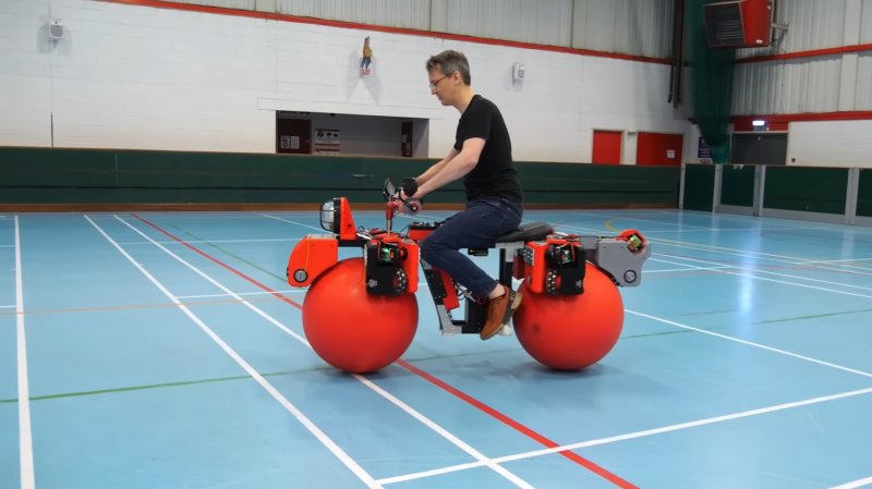 Omni-Directional Ball-Wheeled Motorcycle