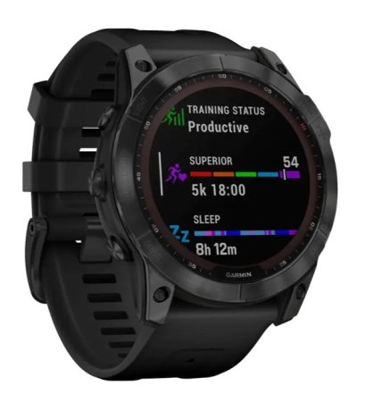  garmin fenix 7x sapphire solar in black