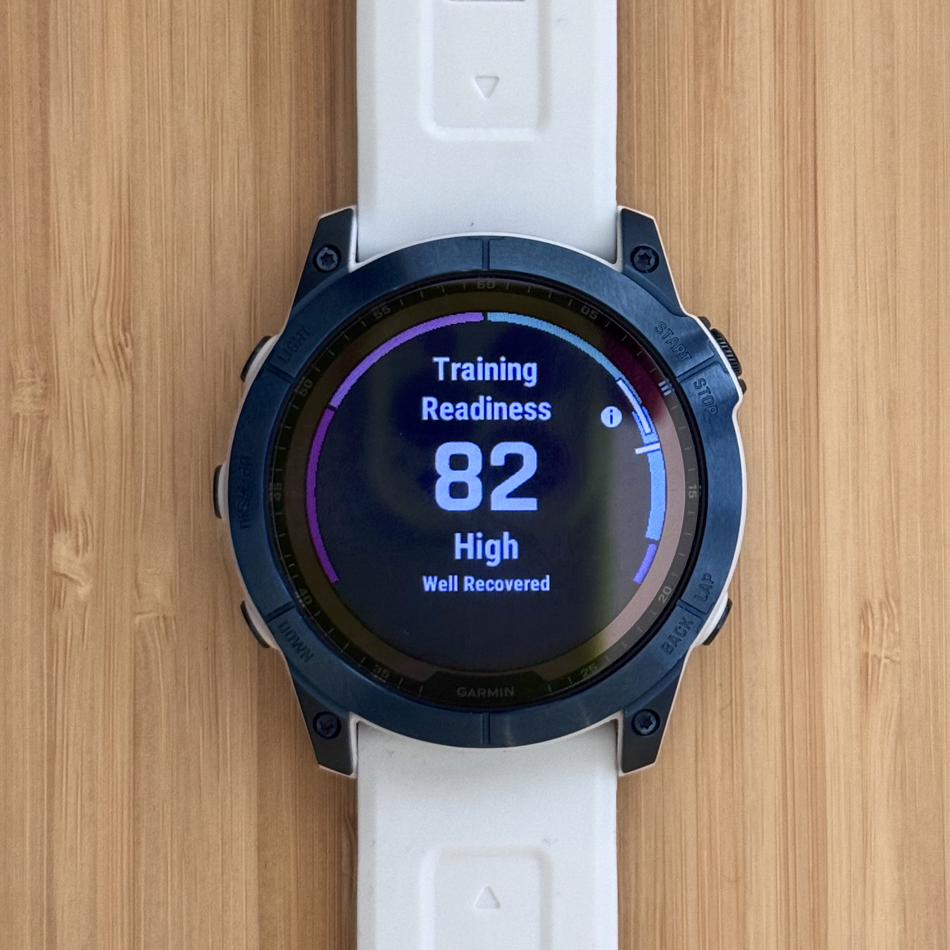 garmin fenix 7x training readiness on watch