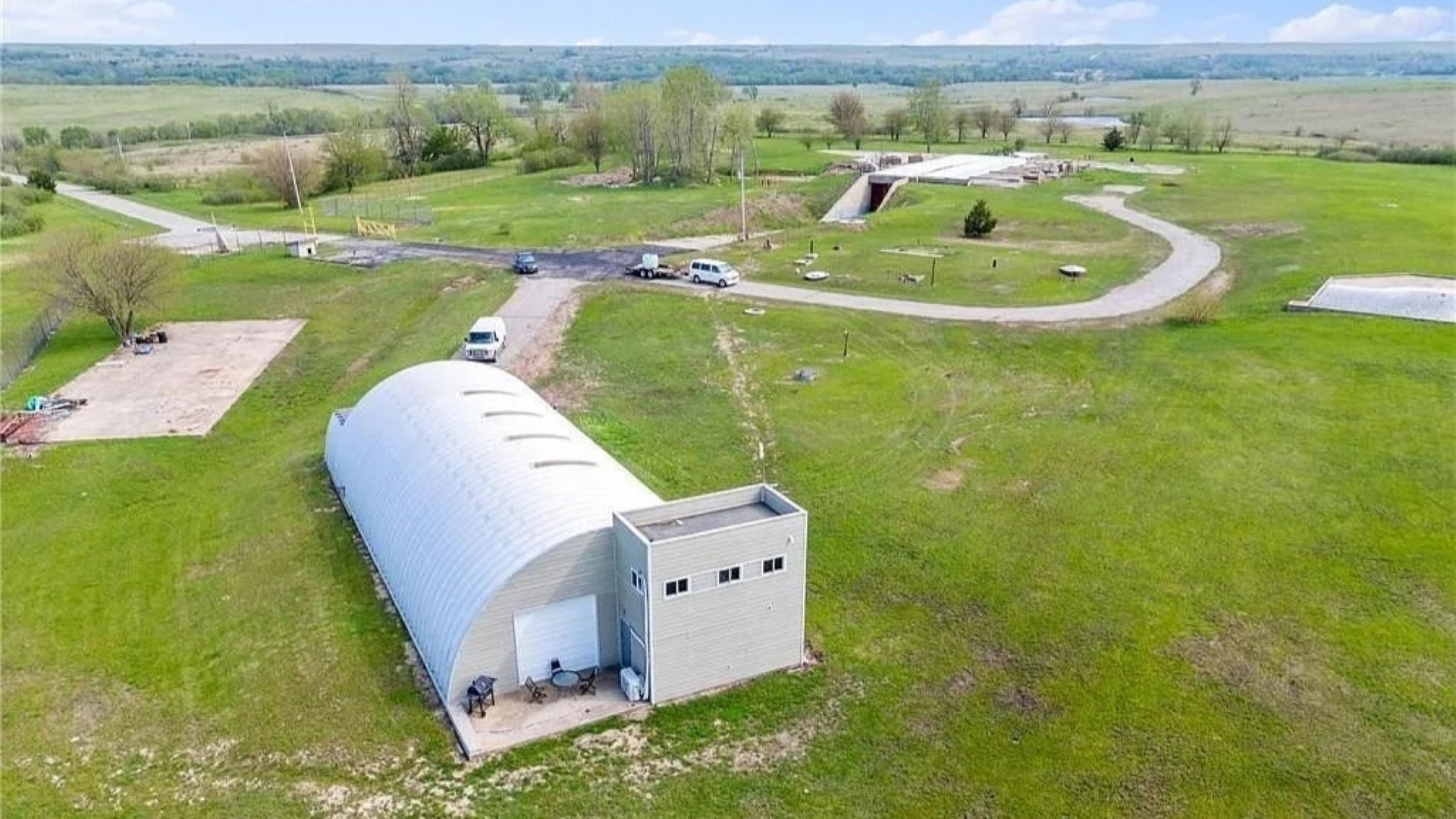 Non-active missile silo in Kansas.