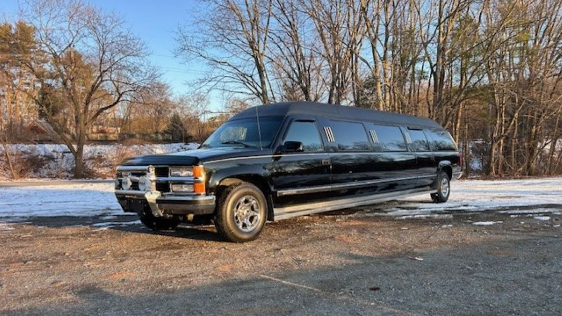 Peak of Our Civilization: 1999 Chevy Suburban 2500 Limo Is For Sale With No Reserve