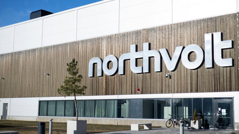 Front of Northvolt labs building