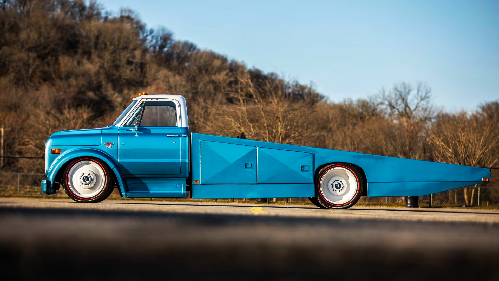 This 1968 Chevy C50 Ramp Hauler Has the Greatest Side Profile of Any Truck Ever