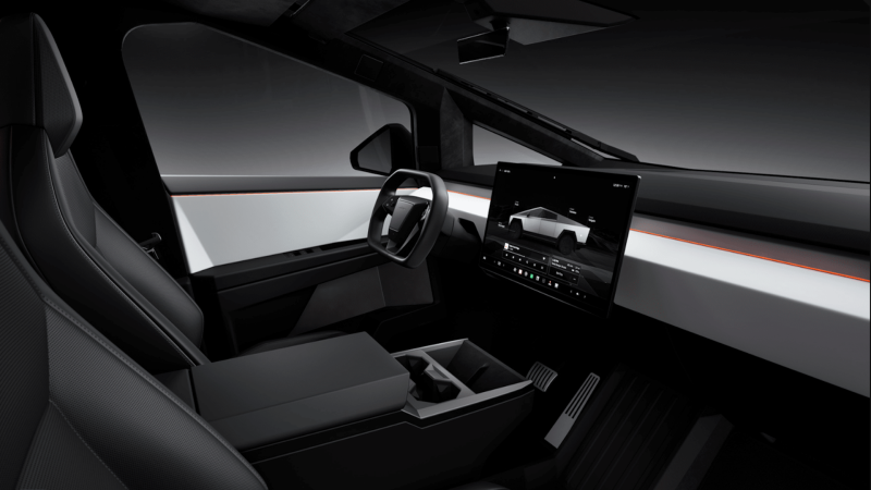 Adding a White Interior to a Tesla Cybertruck Is an $11,000 Mistake