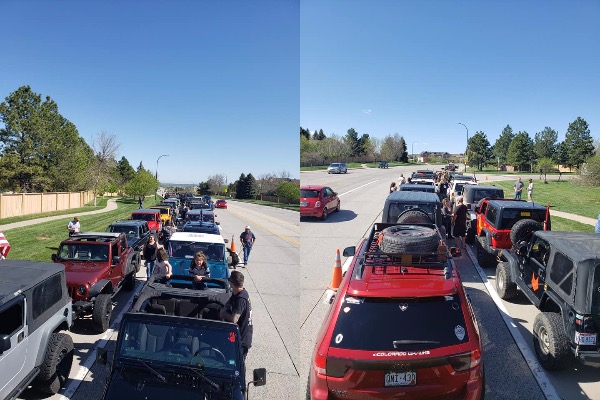 Kendrick Castillo's memorial Jeep parade