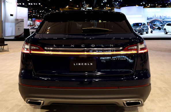 A  2019 Lincoln Nautilus on display at the Chicago Auto Show